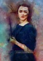 Porträt des Arya Stark Impressionismus Spiel der Throne